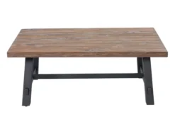 Kirkland's Home Coffee Tables-Natural Wood Sawhorse Coffee Table, 48X32 In.
