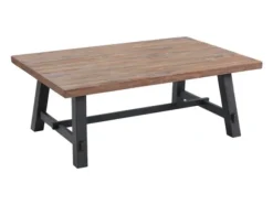 Kirkland's Home Coffee Tables-Natural Wood Sawhorse Coffee Table, 48X32 In.