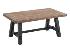Kirkland's Home Coffee Tables-Natural Wood Sawhorse Coffee Table, 42X24 In.