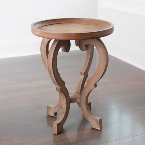 Kirkland's Home Accent & End Tables-Natural Wooden Parker Accent Table