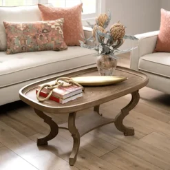 Kirkland's Home Coffee Tables-Natural Wooden Parker Coffee Table