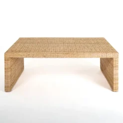 Kirkland's Home Coffee Tables-Natural Woven Rat Coffee Table
