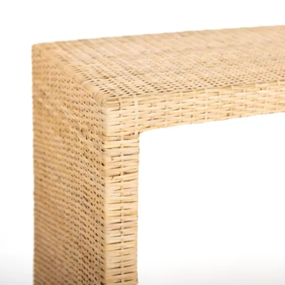 Kirkland's Home Console Tables-Natural Woven Rat Console Table