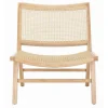 Kirkland's Home Accent Chairs-Natural Woven Rat Low-Slung Accent Chair