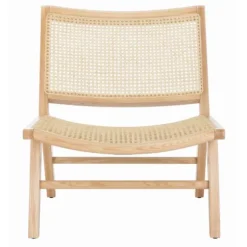 Kirkland's Home Accent Chairs-Natural Woven Rat Low-Slung Accent Chair