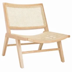 Kirkland's Home Accent Chairs-Natural Woven Rat Low-Slung Accent Chair