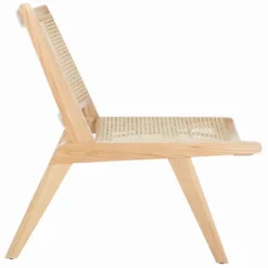 Kirkland's Home Accent Chairs-Natural Woven Rat Low-Slung Accent Chair