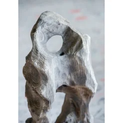 Kirkland's Home Statues & Figurines-Naturally Abstract Raw Wooden Carved Figurine