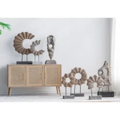 Kirkland's Home Statues & Figurines-Naturally Abstract Raw Wooden Carved Figurine