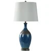 Kirkland's Home Buffet Lamps-Navy Blue Color Drip Table Lamp