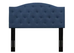 Kirkland's Home Beds & Headboards-Navy Bryne Button Tufted Full/Queen Headboard