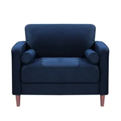 Kirkland's Home Accent Chairs-Navy Chelsea Modern Accent Chair