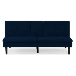 Kirkland's Home Sofas & Loveseats-Navy Console Usb Port Convertible Sofa