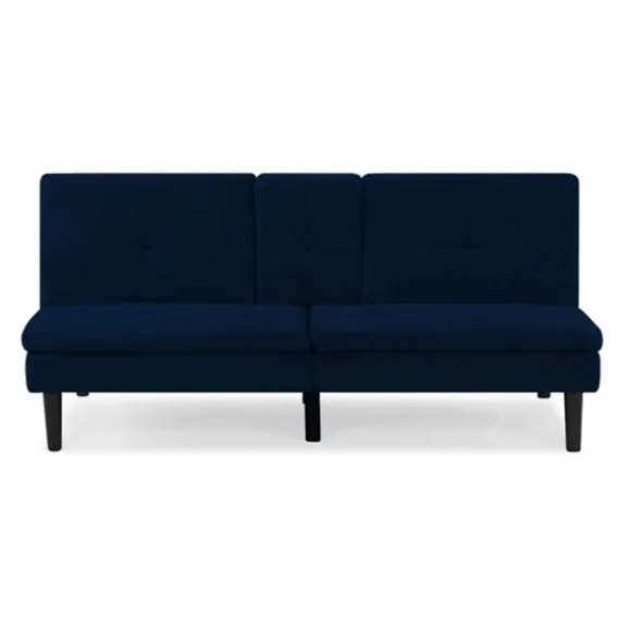 Kirkland's Home Sofas & Loveseats-Navy Console Usb Port Convertible Sofa