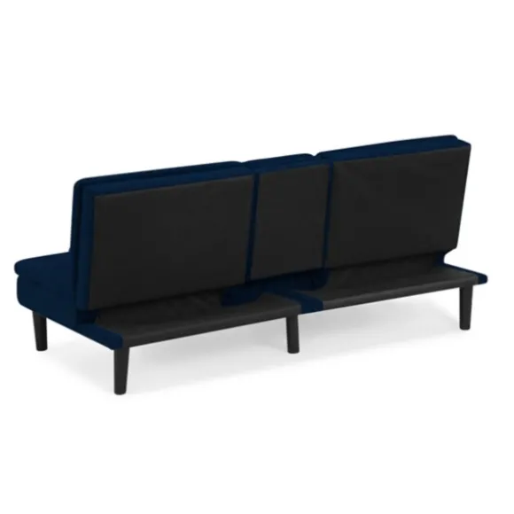Kirkland's Home Sofas & Loveseats-Navy Console Usb Port Convertible Sofa