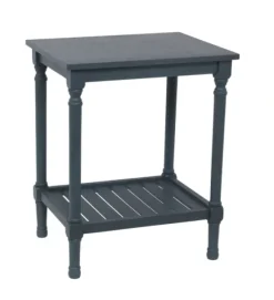 Kirkland's Home Accent & End Tables-Navy Crate Shelf Side Table