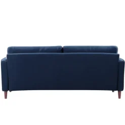 Kirkland's Home Sofas & Loveseats-Navy Lumbar Eucalyptus Sofa