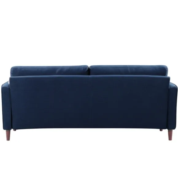 Kirkland's Home Sofas & Loveseats-Navy Lumbar Eucalyptus Sofa