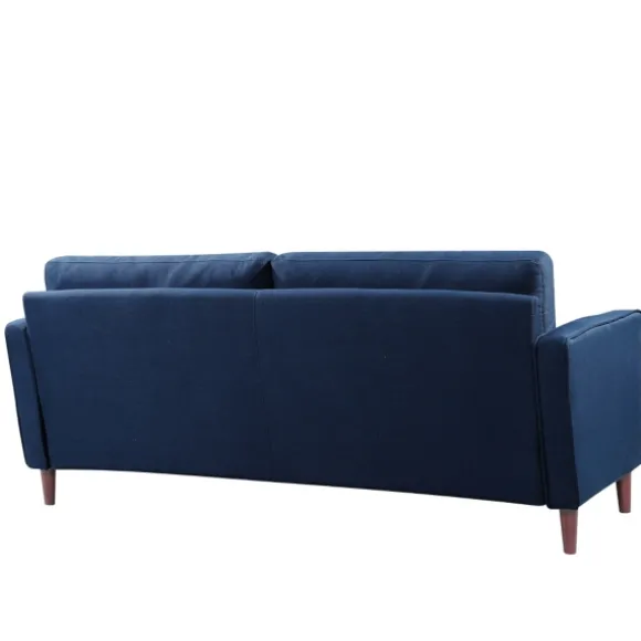 Kirkland's Home Sofas & Loveseats-Navy Lumbar Eucalyptus Sofa