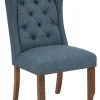 Kirkland's Home Dining Chairs-Navy Tufted Jenna Dining Chair