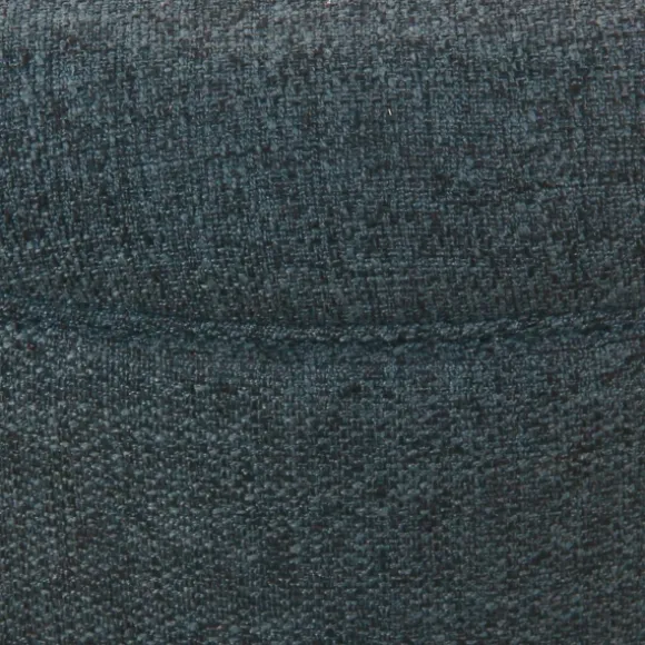 Kirkland's Home Benches & Ottomans-Navy Upholstered Round Storage Ottoman