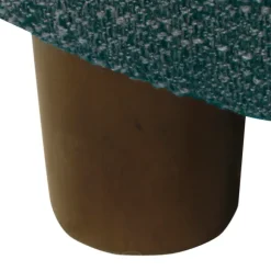 Kirkland's Home Benches & Ottomans-Navy Upholstered Round Storage Ottoman