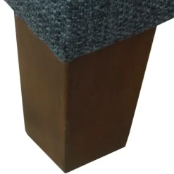 Kirkland's Home Benches & Ottomans-Navy Upholstered Square Storage Ottoman