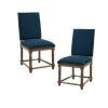Kirkland's Home Dining Chairs-Navy Upholstered Wood Dining Chairs, Set Of 2