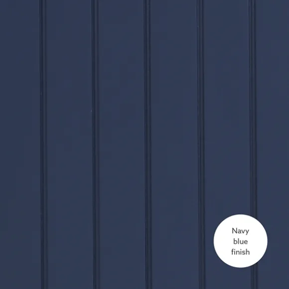 Kirkland's Home Accent & End Tables-Navy Wood Coastal Compact Accent Table