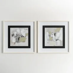 Kirkland's Home Framed Art-Neutral Abstract Matted Ii Framed Art Print