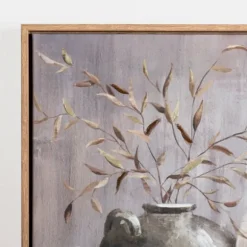 Kirkland's Home Canvas Art-Neutral Botanical Vases Framed Canvas Art Print