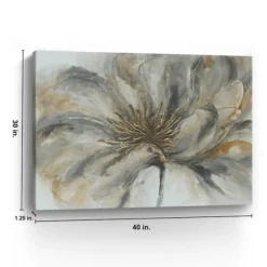 Kirkland's Home Canvas Art-Neutral Floral Giclee Canvas Art Print
