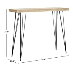 Kirkland's Home Console Tables-Neutral Hairpin Legs Console Table