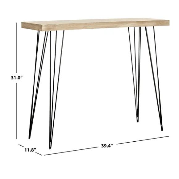 Kirkland's Home Console Tables-Neutral Hairpin Legs Console Table