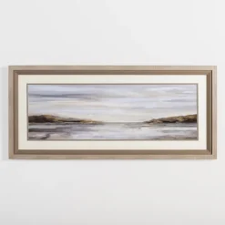 Kirkland's Home Framed Art-Neutral Horizon Landscape Framed Art Print