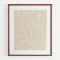 Kirkland's Home Framed Art-Neutral Sketched Lady Framed Art Print