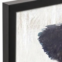 Kirkland's Home Framed Art-Neutral Staring Cow Framed Canvas Art Print