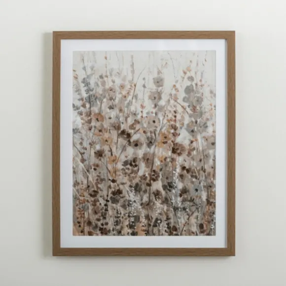 Kirkland's Home Framed Art-Neutral Wildflowers I Framed Art Print
