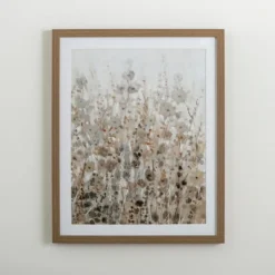 Kirkland's Home Framed Art-Neutral Wildflowers Ii Framed Art Print