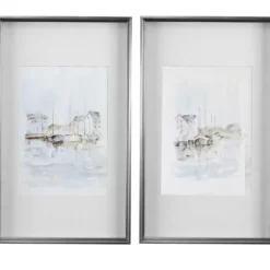 Kirkland's Home Framed Art-New England Port Framed Art Prints, Set Of 2