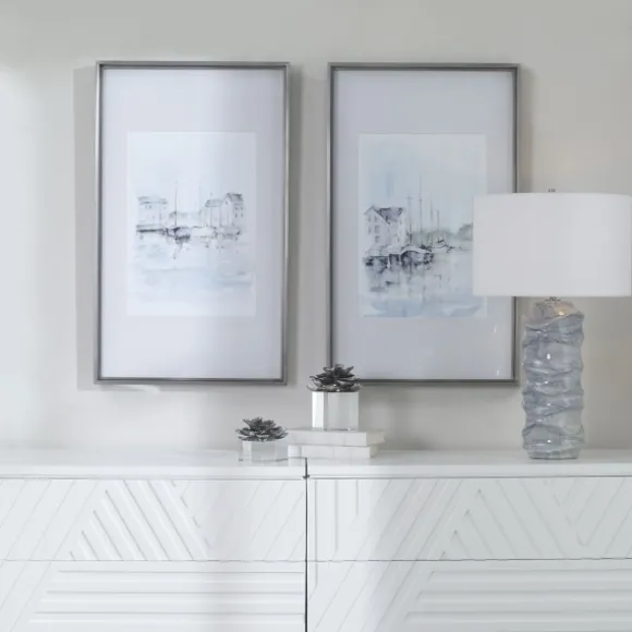 Kirkland's Home Framed Art-New England Port Framed Art Prints, Set Of 2