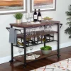 Kirkland's Home Kitchen Islands & Bar Carts-Norcross Industrial Rolling Bar Cart