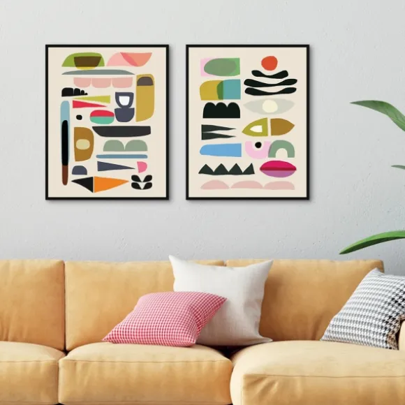 Kirkland's Home Framed Art-Nordic Glam Framed Canvas Art Prints, Set Of 2