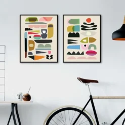 Kirkland's Home Framed Art-Nordic Glam Framed Canvas Art Prints, Set Of 2