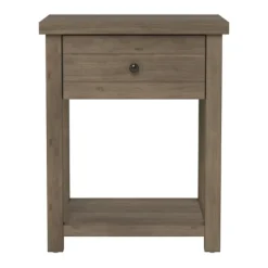 Kirkland's Home Accent & End Tables-Oak Bailie Wooden Side Table