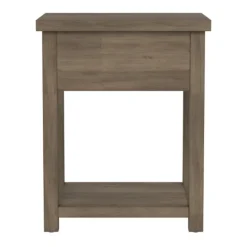 Kirkland's Home Accent & End Tables-Oak Bailie Wooden Side Table