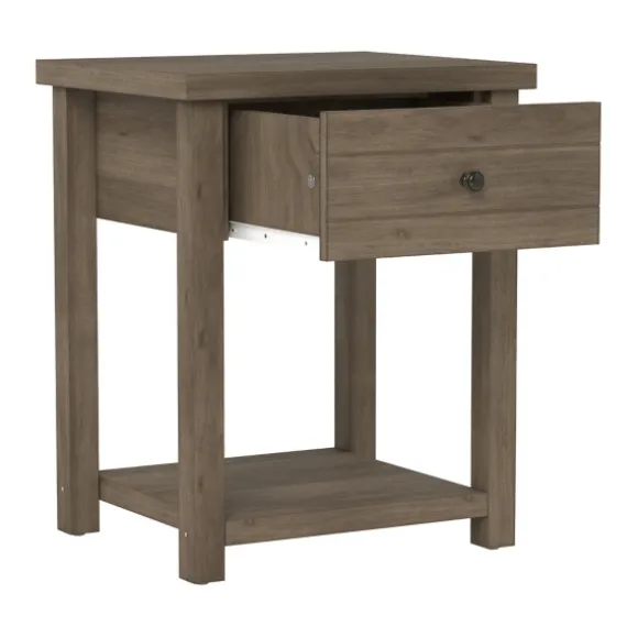 Kirkland's Home Accent & End Tables-Oak Bailie Wooden Side Table