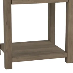 Kirkland's Home Accent & End Tables-Oak Bailie Wooden Side Table