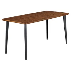 Kirkland's Home Dining Tables-Oak Wood And Metal Dining Table