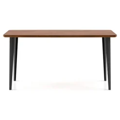 Kirkland's Home Dining Tables-Oak Wood And Metal Dining Table